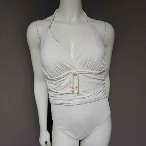 Bleu by Rod Beattie Braid-Trim Empire One-Piece Swimsuit - Picture 2 of 10